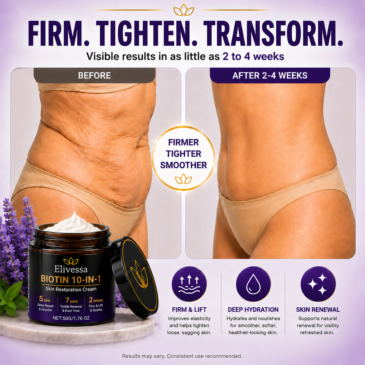 Elivessa™ Biotin 10-in-1 Skin Restoration Cream