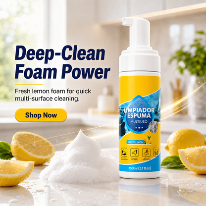 4-in-1 Multi-Enzyme Foam Cleaner – Deep Clean Car, Kitchen, Bathroom & Sofa