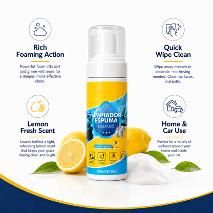 4-in-1 Multi-Enzyme Foam Cleaner – Deep Clean Car, Kitchen, Bathroom & Sofa